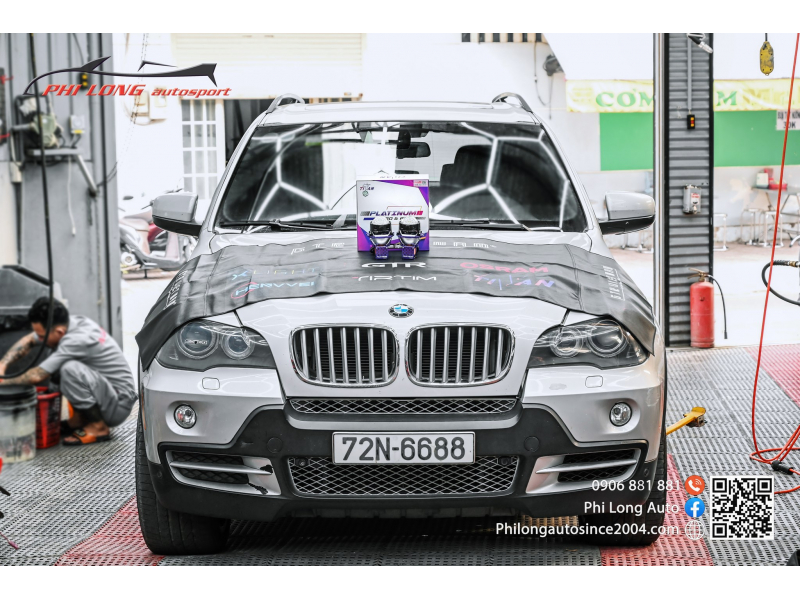 Độ đèn nâng cấp ánh sáng BI LASER TITAN PLATINUM PLUS - 2023 CHO BMW X5 - PHI LONG AUTO 6688 - 25/01/2024