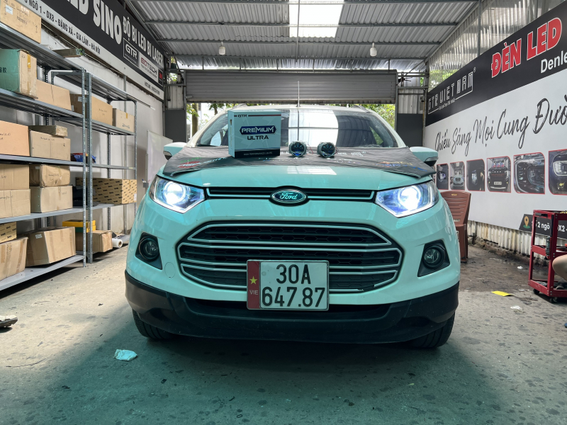 Độ đèn nâng cấp ánh sáng Nâng cấp bi GTR Premium Ultra cho xe Ford Ecosport