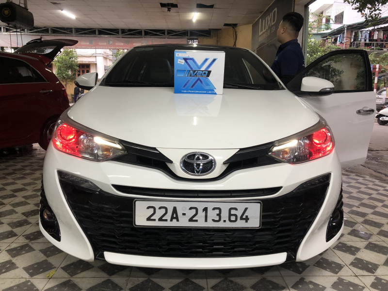 Độ đèn nâng cấp ánh sáng Nâng cấp bi pha Xlight V20 new 2023 tăng sáng Toyota Yaris