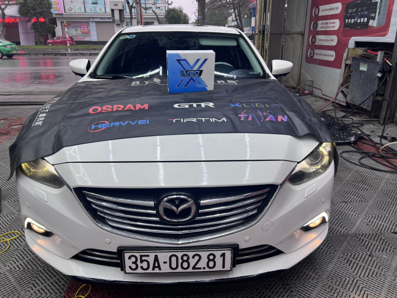 Độ đèn nâng cấp ánh sáng cho xe mazda 6 