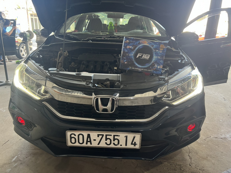 Độ đèn nâng cấp ánh sáng Nang cap bi gam F10 honda city