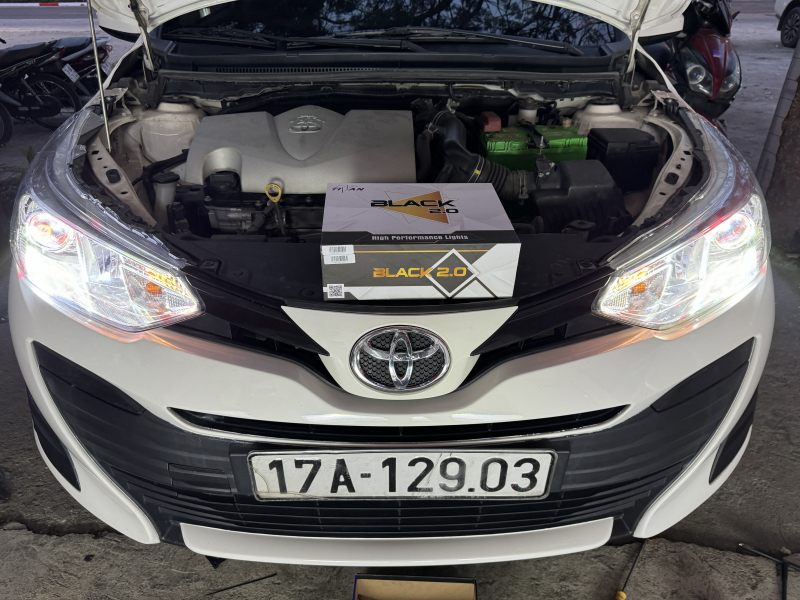Độ đèn nâng cấp ánh sáng Toyota Vios 2019
