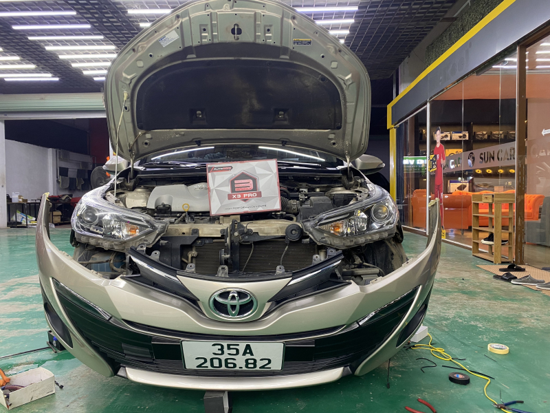 Độ đèn nâng cấp ánh sáng Nâng cấp bi gầm tăng sáng cho xe toyota vios