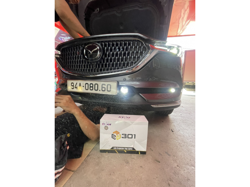 Độ đèn nâng cấp ánh sáng mazda cx8 nâng cấp bi gầm titan 301