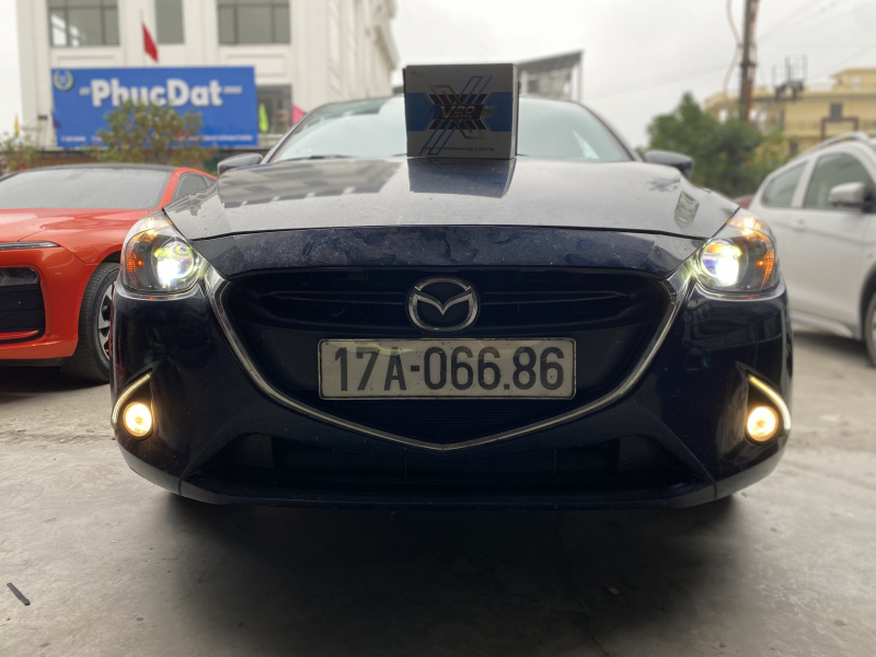 Độ đèn nâng cấp ánh sáng Nâng cấp Ánh sáng cho xe Mazda 2