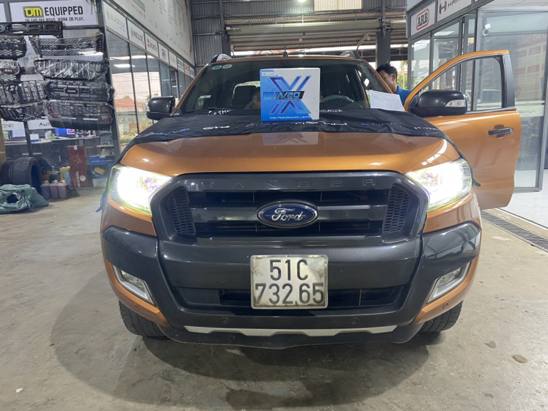 Độ đèn nâng cấp ánh sáng BI LASER X-LIGHT V20L 2024 CHO XE FORD RANGER 73265-AUTO365 ĐĂK NÔNG 07/03/2024