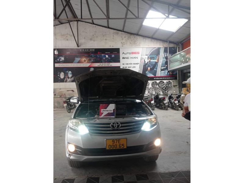 Độ đèn nâng cấp ánh sáng NÂNG CẤP ÁNH SÁNG CHO FORTUNER TẠI AUTO365 BẮC KẠN