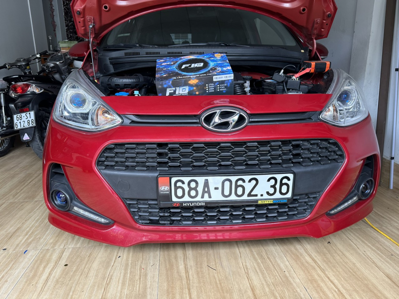 Độ đèn nâng cấp ánh sáng nâng cấp bi gầm f10 cho xe HYUNDAI I10