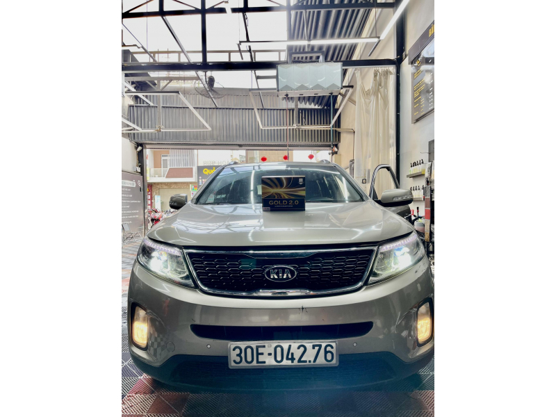 Độ đèn nâng cấp ánh sáng Nâng cấp bi đèn Titan Gold 2.0 cho Kia Sorento