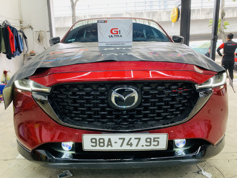 Độ đèn nâng cấp ánh sáng G1 Ultra cho Mazda CX5