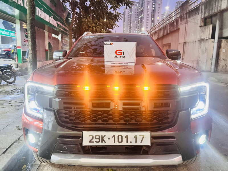 Độ đèn nâng cấp ánh sáng G1 Ultra Cho Ford Ranger Wildtrak