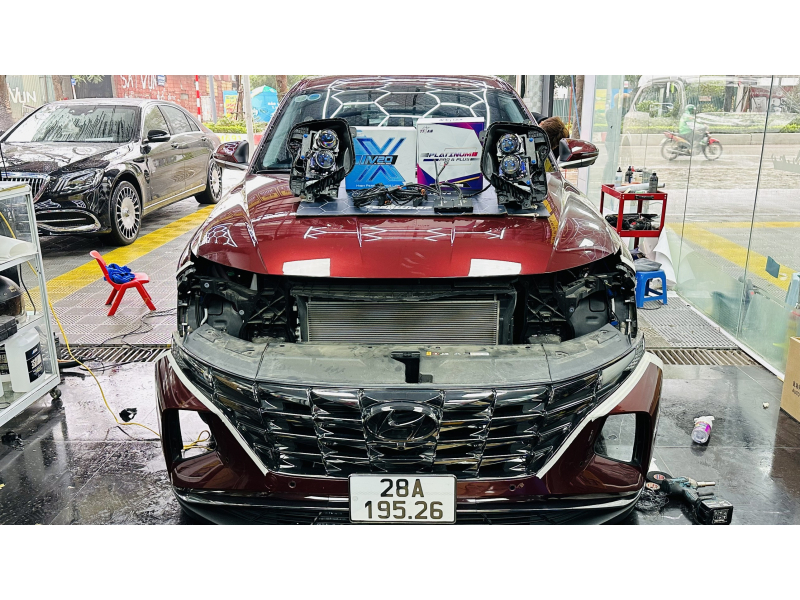 Độ đèn nâng cấp ánh sáng Nâng cấp bi tăng sáng V20L 2024 và Platinum Pro cho xe Hyundai Tucson 