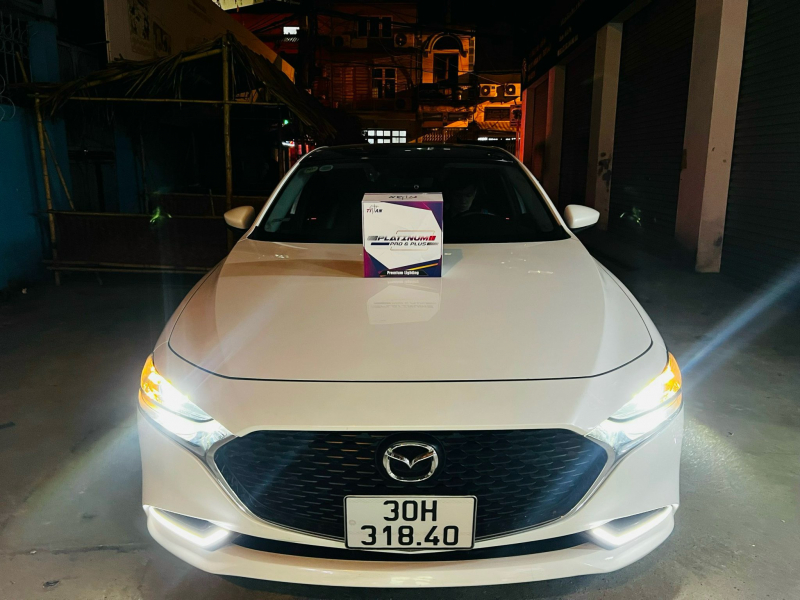 Độ đèn nâng cấp ánh sáng NÂNG CẤP BI PHA TĂNG SÁNG TITAN PLATINUM PLUS CHO MAZDA 3