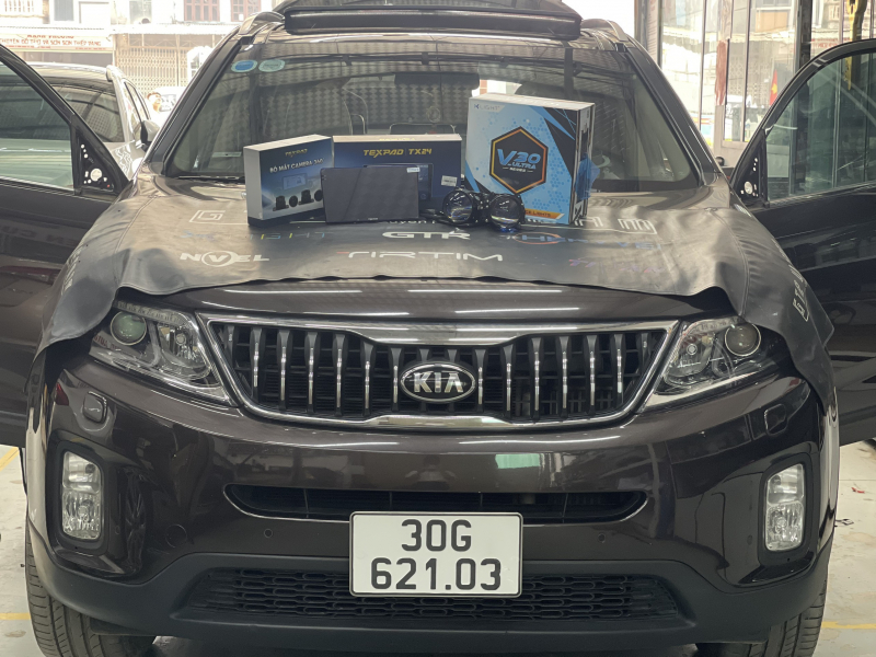 Độ đèn nâng cấp ánh sáng độ đèn pha v30 cho kia sorento