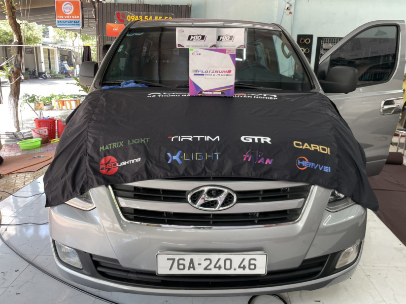 Độ đèn nâng cấp ánh sáng BI LASER TITAN PLATINUM PLUS - 2023 CHO XE HYUNDAI STAREX 76A24046 - AUTO365 QUẢNG NGÃI 16/04/2024