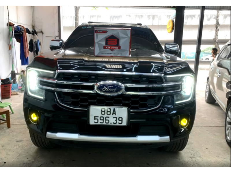 Độ đèn nâng cấp ánh sáng X3Pro cho Ford Everest 2024