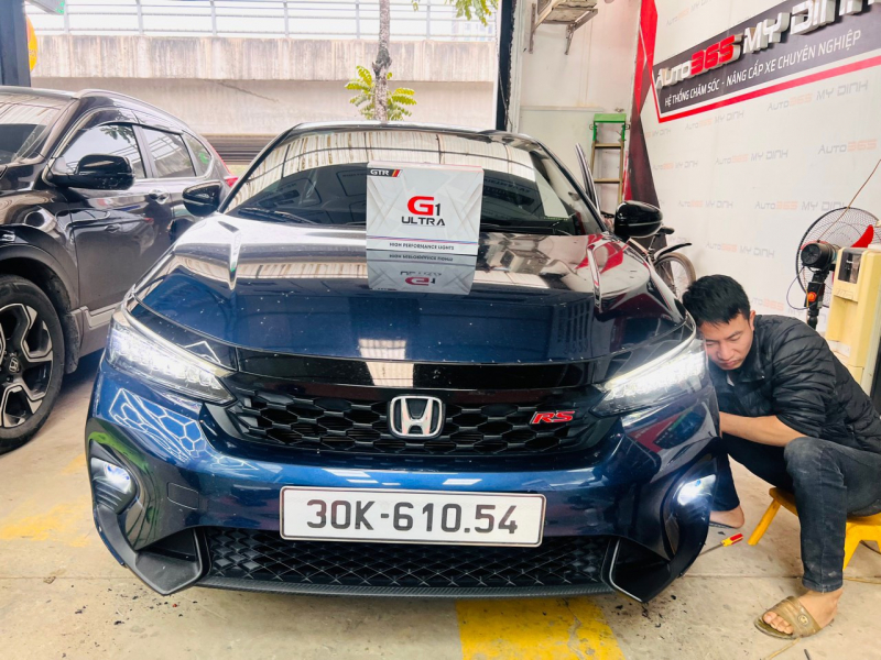 Độ đèn nâng cấp ánh sáng G1 Ultra Cho Honda City RS 