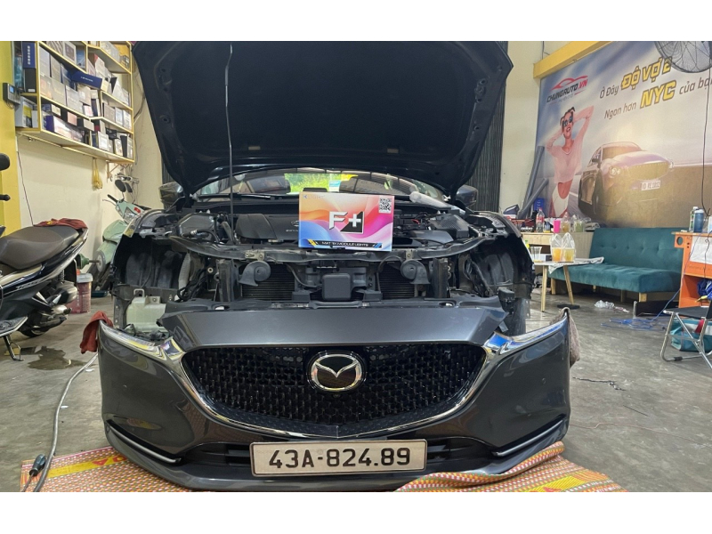 Độ đèn nâng cấp ánh sáng nâng cấp bi fa tăng sáng mazda 6