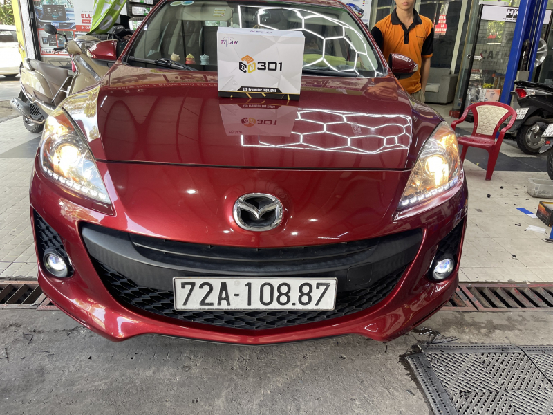 Độ đèn nâng cấp ánh sáng Nâng cấp bi gầm Titan 301 tăng sáng cho Mazda 3 2014