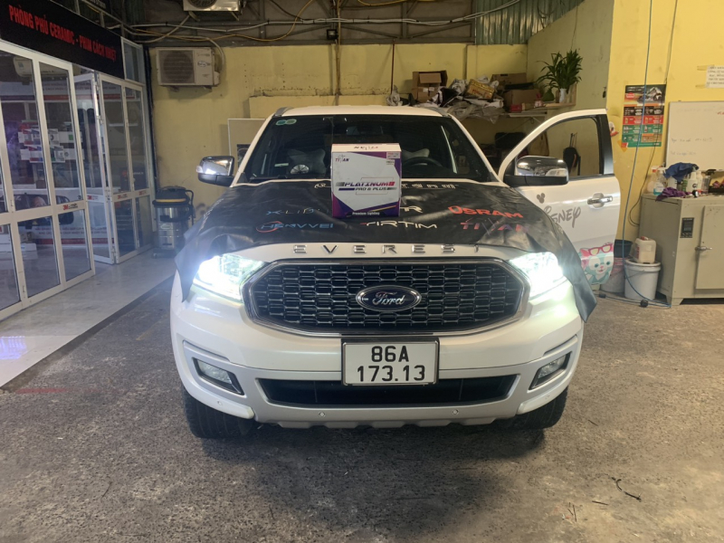 Độ đèn nâng cấp ánh sáng Nâng cấp bi laser GTR tăng sáng Ford Everest 2021