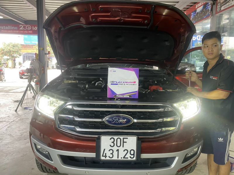 Độ đèn nâng cấp ánh sáng Nâng cấp ánh sáng cho xe Ford Everest 