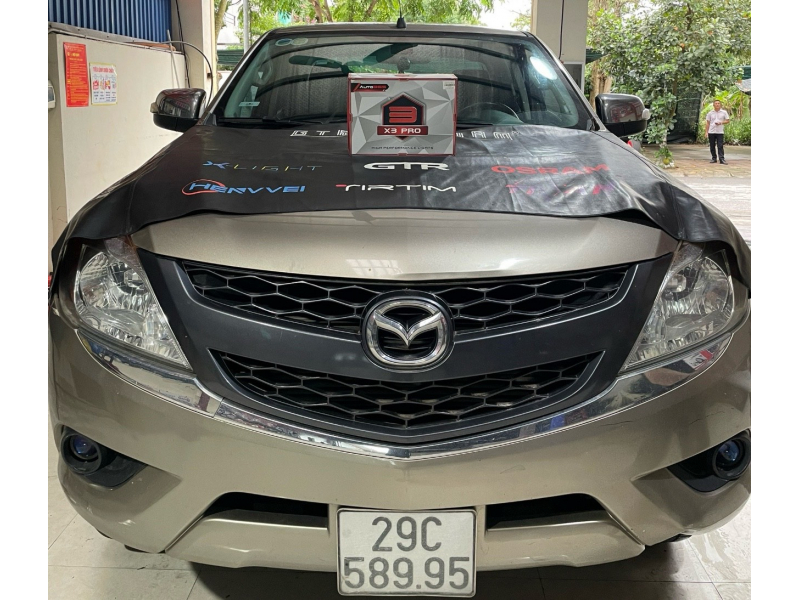 Độ đèn nâng cấp ánh sáng Mazda BT50