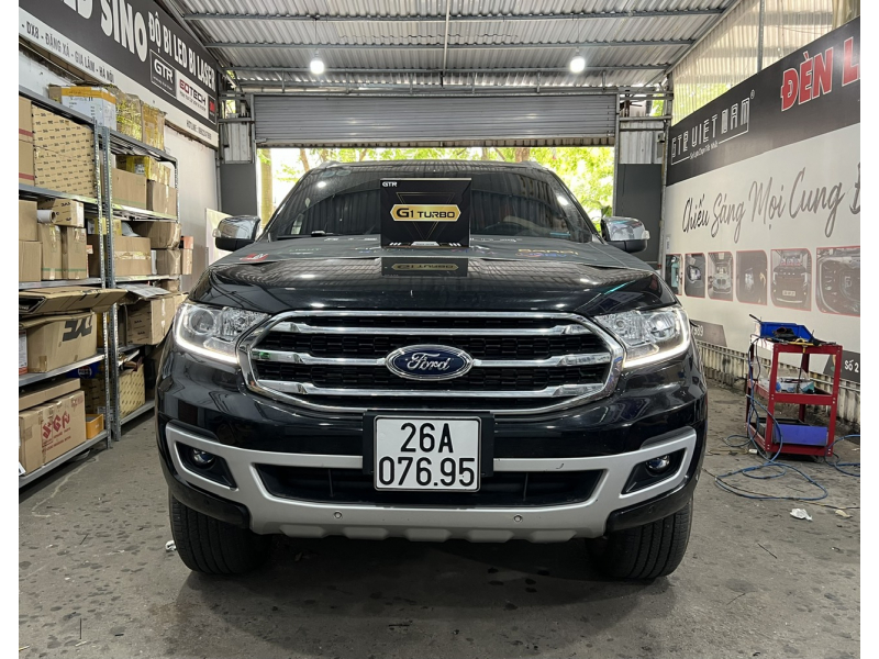 Độ đèn nâng cấp ánh sáng Nâng cấp bi GTR G1 Turbo cho xe Ford Everest 