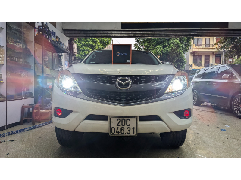 Độ đèn nâng cấp ánh sáng NÂNG CẤP BI LED HENVVEI L83 PRO TĂNG SÁNG MAZDA BT50