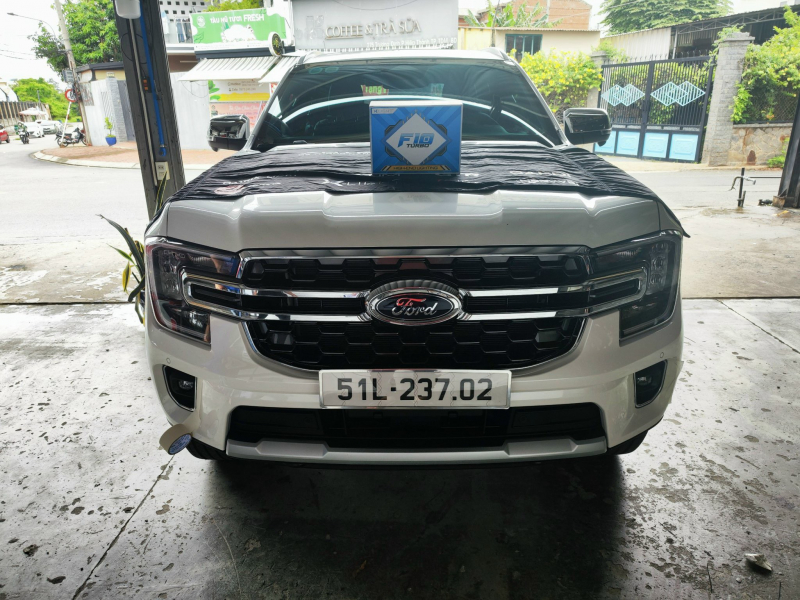 Độ đèn nâng cấp ánh sáng BI GẦM X-LIGHT F10 TURBO NHIỆT MÀU 4300K CHO XE FORD EVEREST MÀU TRẮNG 2024 - BÌNH DƯƠNG - 23702