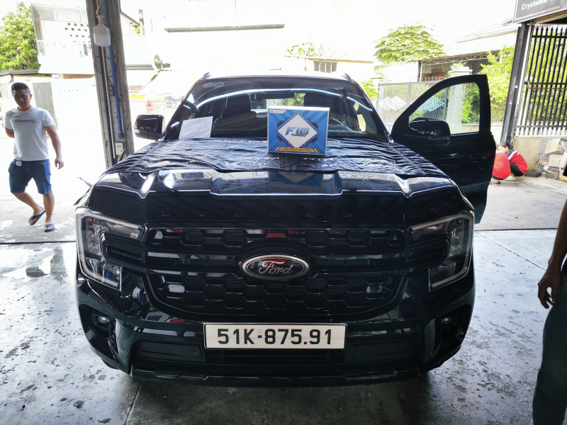 Độ đèn nâng cấp ánh sáng BI GẦM X-LIGHT F10 TURBO NHIỆT MÀU 4300K CHO XE FORD EVEREST MÀU ĐEN 2023 - BÌNH DƯƠNG - 87591