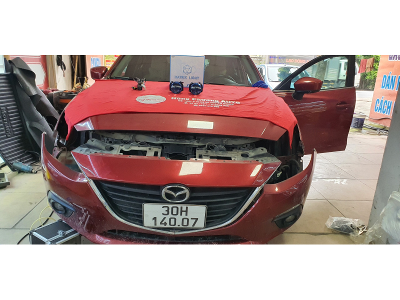 Độ đèn nâng cấp ánh sáng nâng cấp bi pha M2 plus cho xe mazda 3