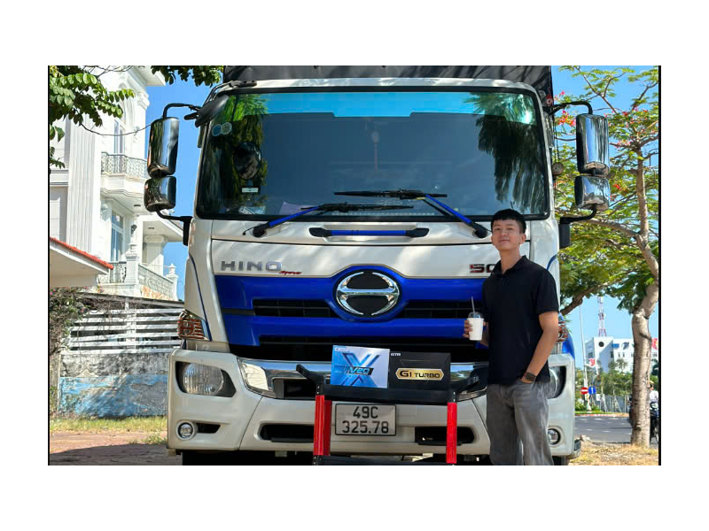 Độ đèn nâng cấp ánh sáng Bi gầm GTR G1 Turbo 300k cho Hino 500