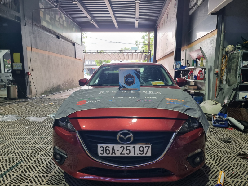 Độ đèn nâng cấp ánh sáng Nâng cấp bi pha tăng sáng GTR cho Mazda3