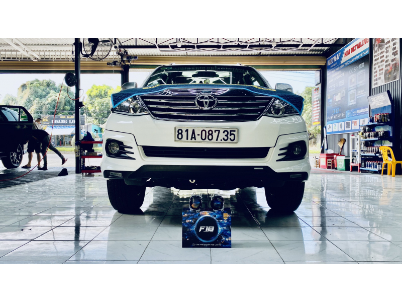 Độ đèn nâng cấp ánh sáng nang cap bi gam cho Fortuner