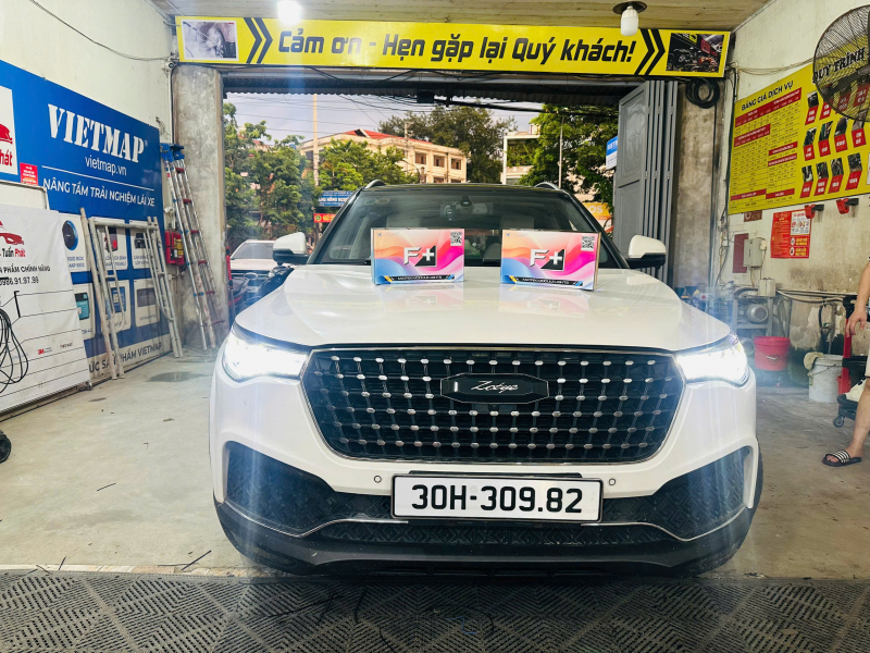 Độ đèn nâng cấp ánh sáng nâng cấp bi pha cho xe Zotye 2019