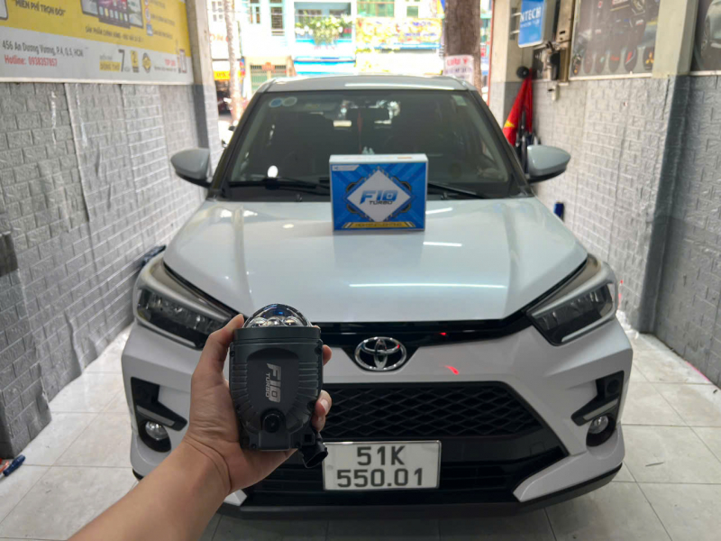 Độ đèn nâng cấp ánh sáng Nâng cấp bi gầm GTR Tăng sáng cho Toyota Raize