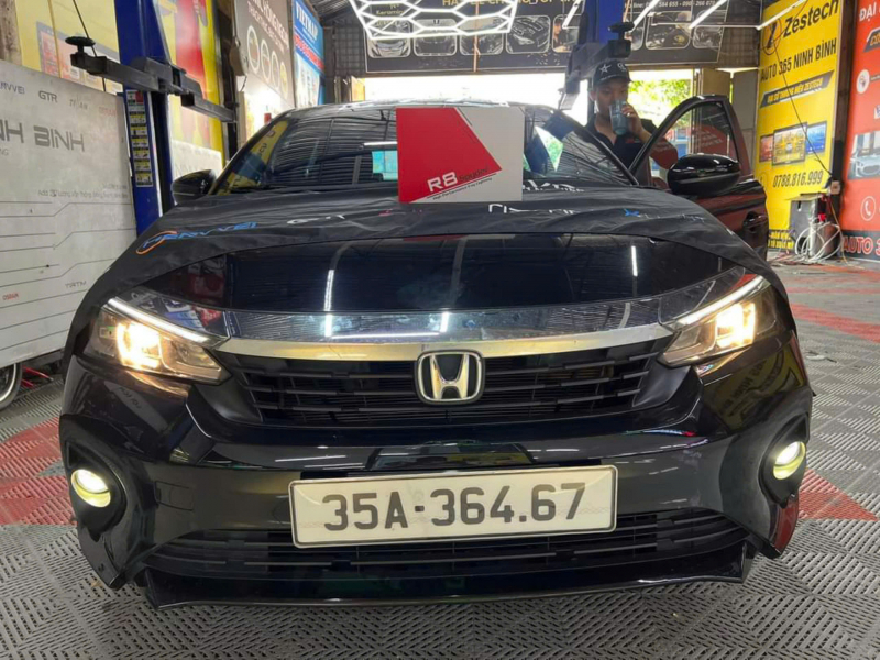 Độ đèn nâng cấp ánh sáng nâng cấp bi gầm cho chủ xe honda city 