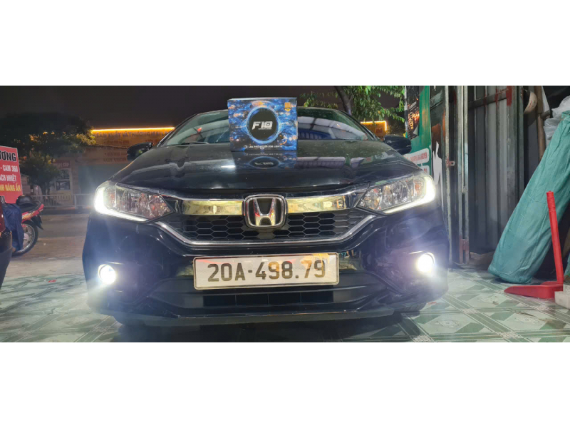 Độ đèn nâng cấp ánh sáng Honda city 2019