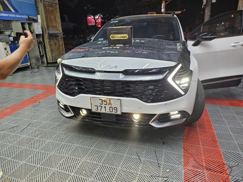 Độ đèn nâng cấp ánh sáng nâng cấp bi gầm cho xe kia sportage