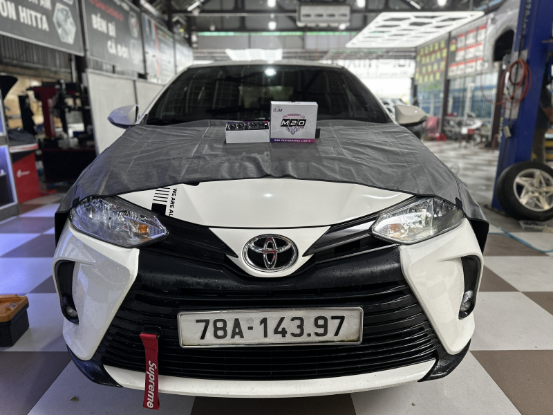 Độ đèn nâng cấp ánh sáng TRỢ SÁNG M20 TOYOTA VIOS