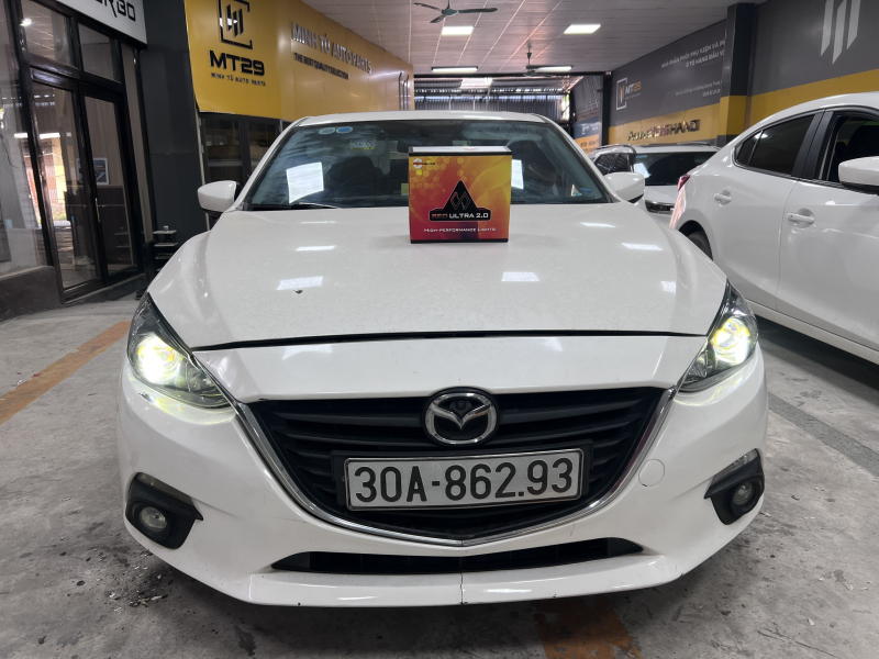 Độ đèn nâng cấp ánh sáng Nâng cấp bi led red ultra 2.0 cho xe mazda 3